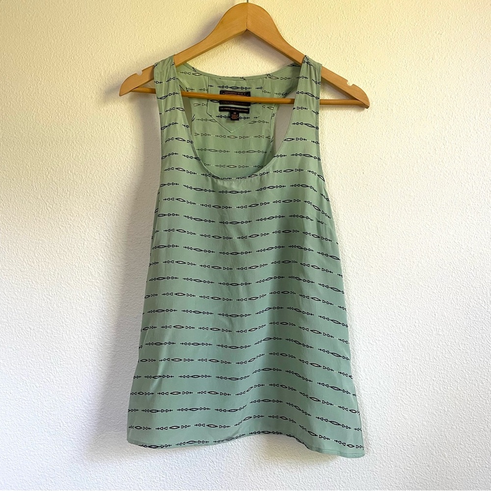 Pendleton silk mint green racer back tank, size M